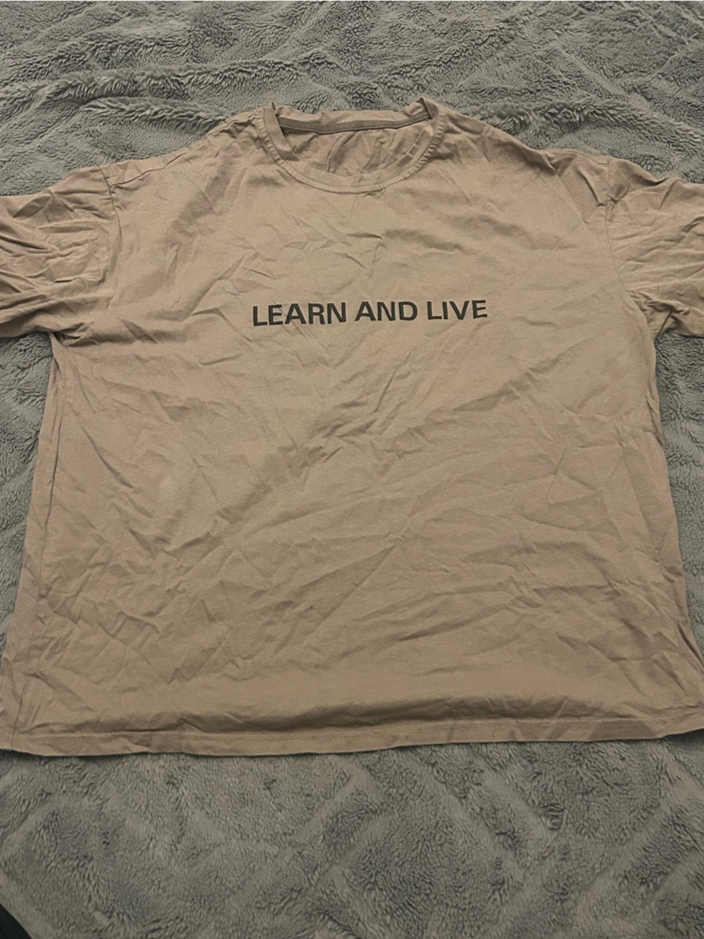 Learn and Live Short Sleeve Tee - Tan